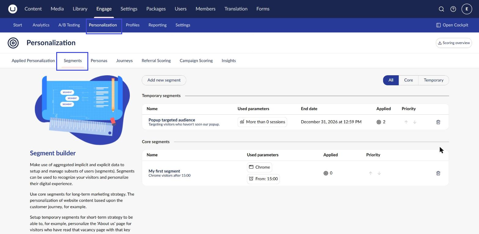 Segment builder